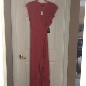 Express high-low wrap dress-L